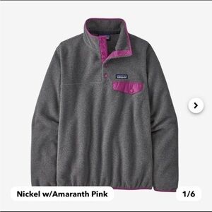 NEW Patagonia Women's Lightweight Synchilla® Snap-T® Fleece Pullover